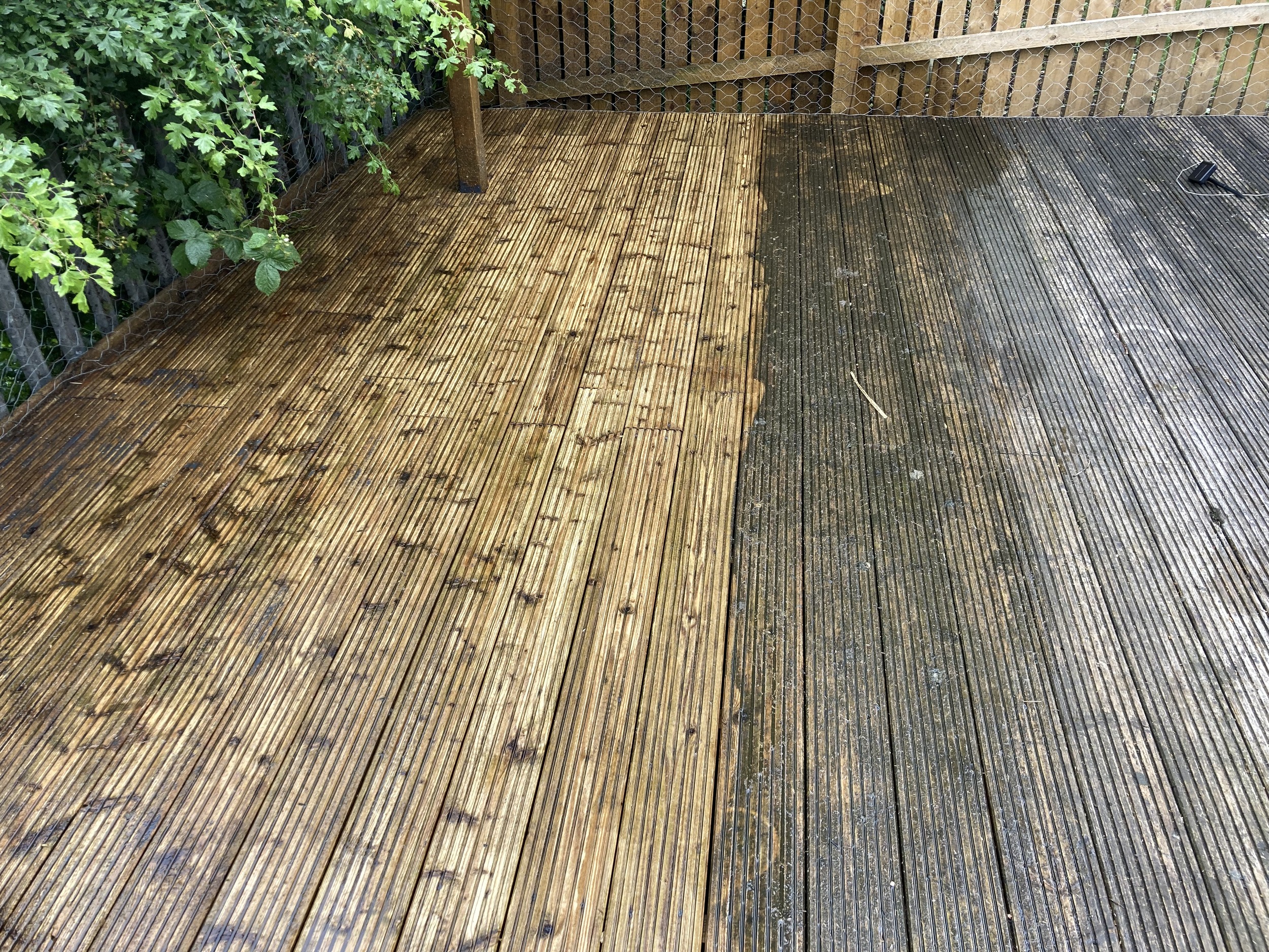 Deck cleaning